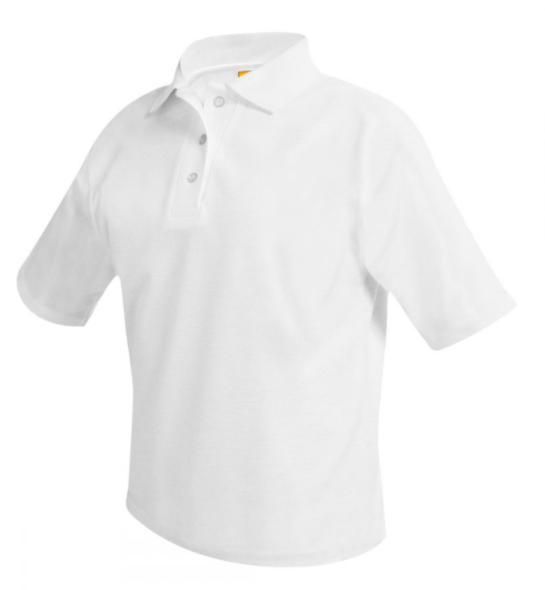 White or Blue Polo plain NO-LOGO (short sleeve - PYC & LOWER SCHOOL)