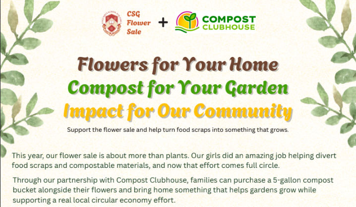 CSG Flower Sale x Compost Clubhouse 5-Gallon Compost Bucket