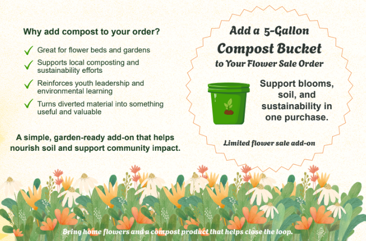 CSG Flower Sale x Compost Clubhouse 5-Gallon Compost Bucket