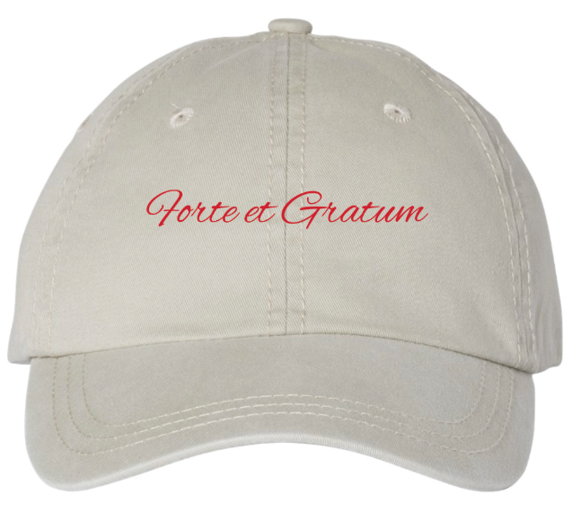 Forte et Gratum Hat - Stone