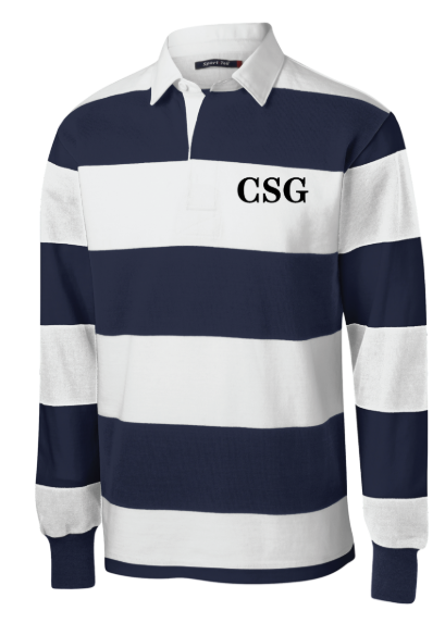CSG Embroidered Rugby Polo - Navy