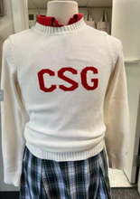 Load image into Gallery viewer, CSG White Sweater (Adult)