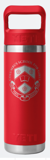 Yeti 18oz. Bottle w/ Straw - Red