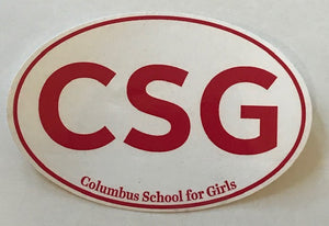 CSG oval sticker