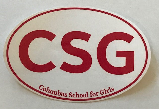 CSG oval sticker
