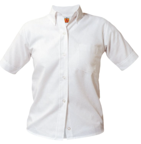 GIRLS White Oxford Shirt (short sleeve)