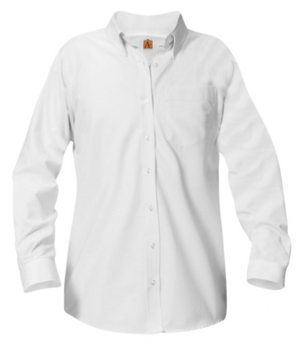 Girls White Oxford Shirt (long sleeve)