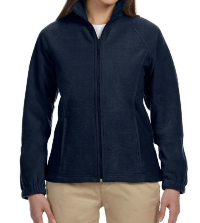 Navy Full-Zip Fleece Jacket