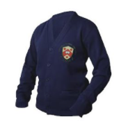 V-neck Cardigan Sweater with CSG Crest