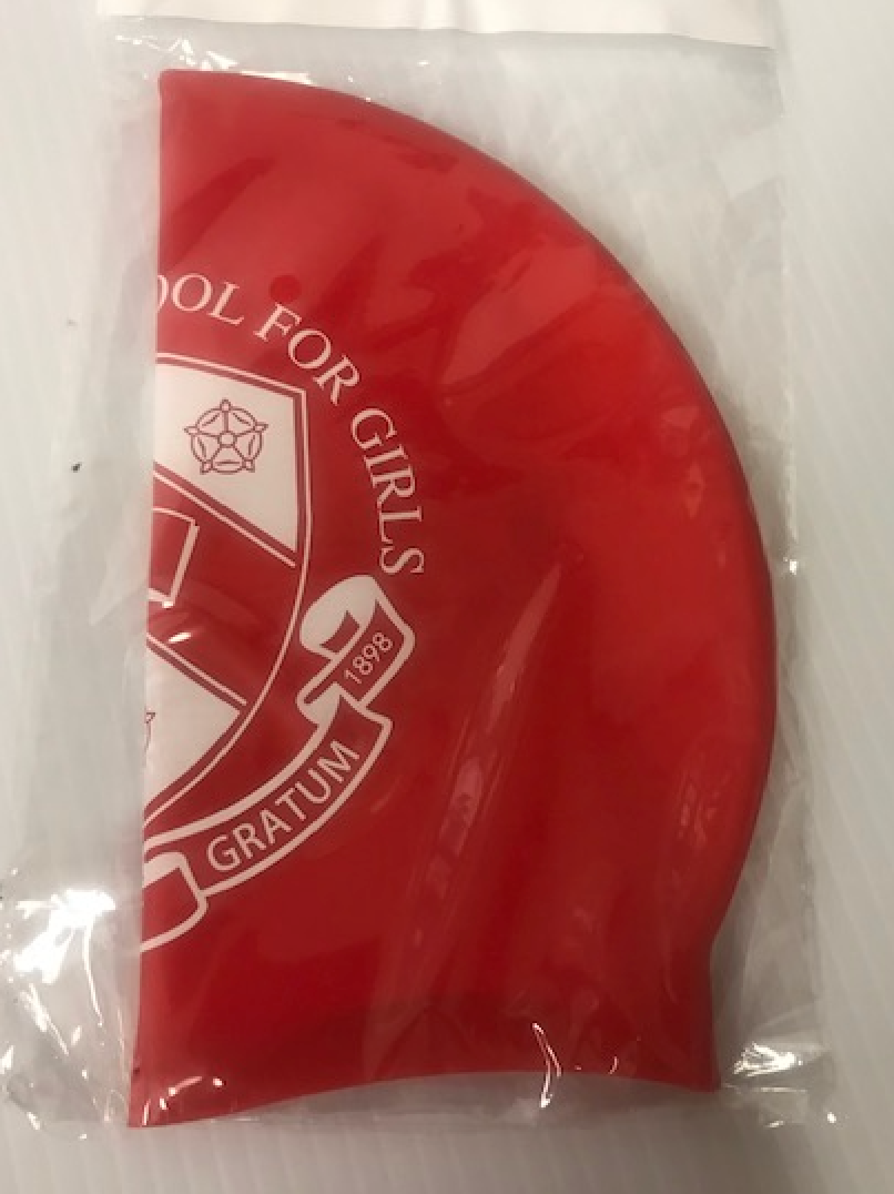 Silicone Sporti Swim Cap - Red CSG logo