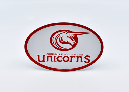 Car Magnet - Oval Unicorns